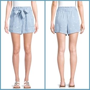 🎄3/$15 NWT Time and Tru Tencel Paper Bag Shorts